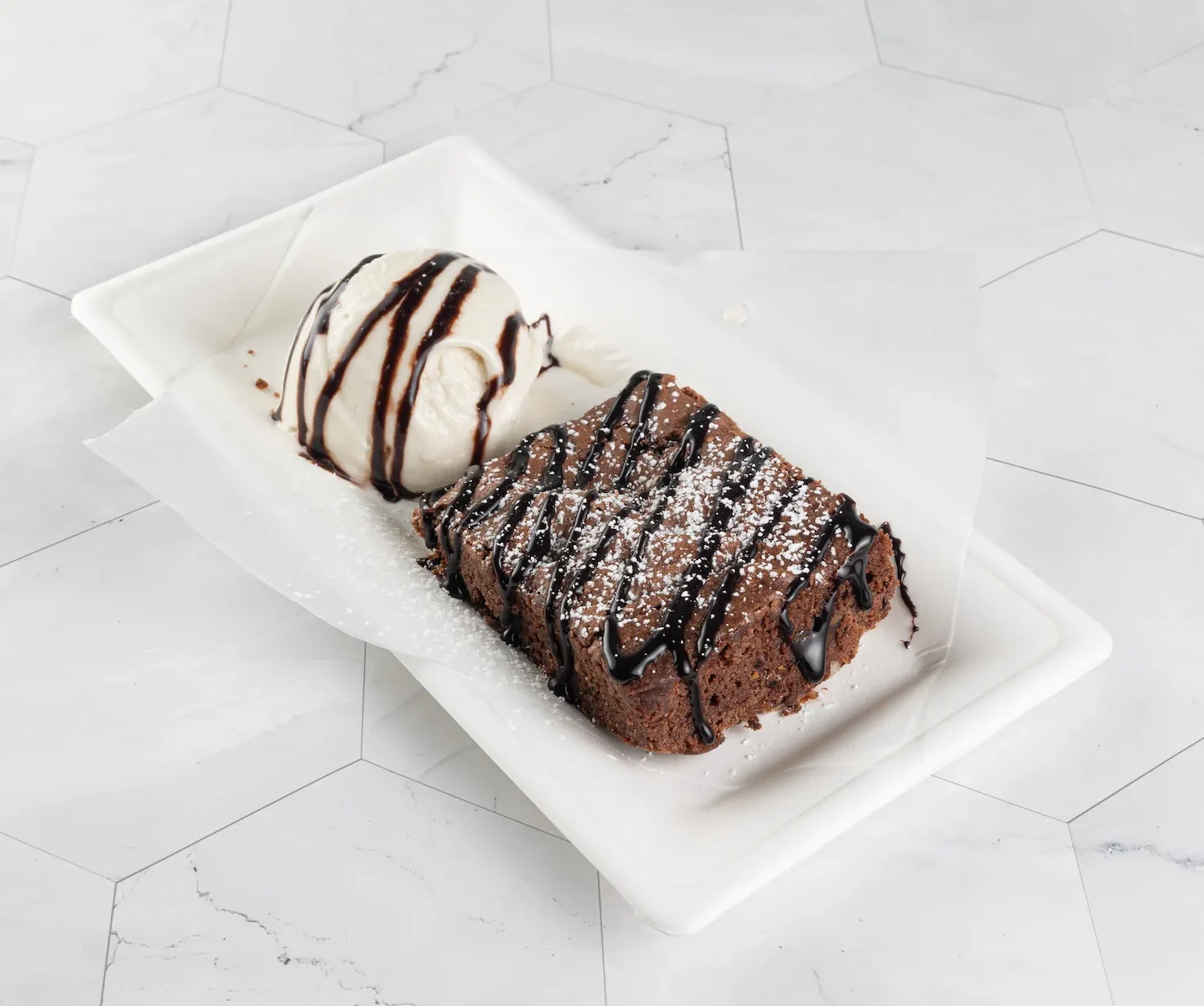 Brownie with Gelato (GF)-image