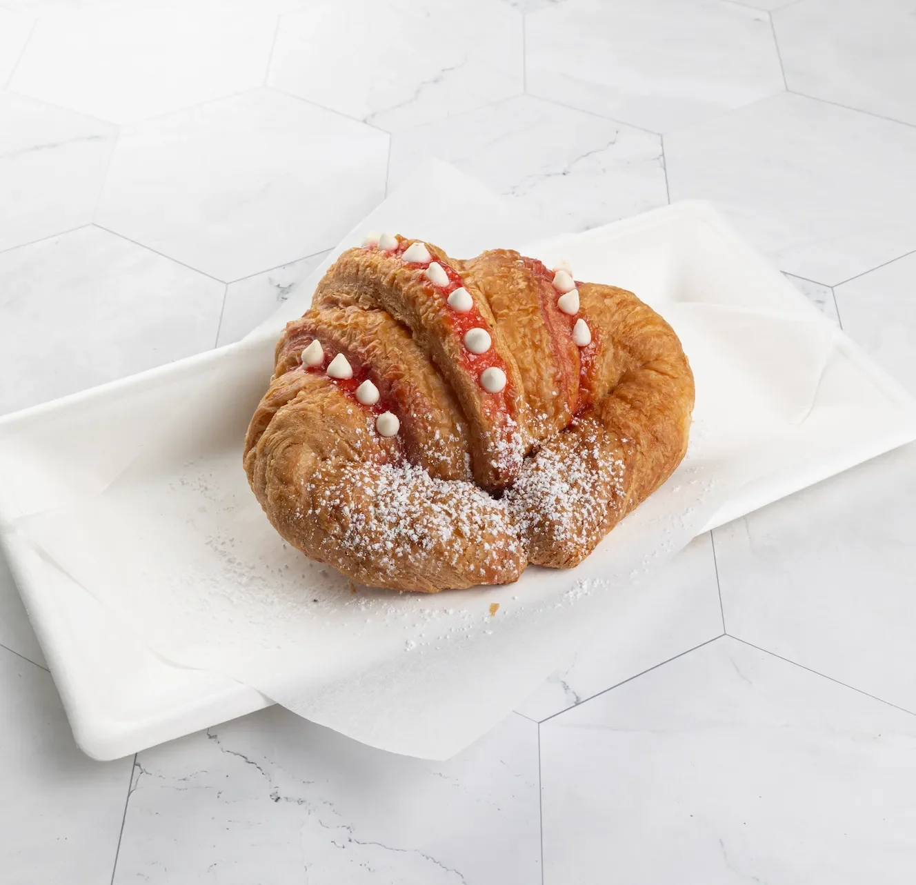 Raspberry with Cream Cheese Croissant-image